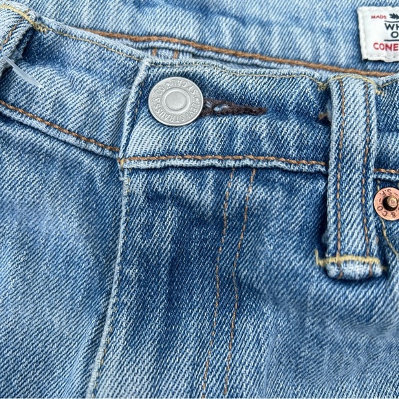 Vintage Levi's 511 Women’s Blue Jean Shorts Distressed Cut-Off Style - Picture 3 of 4